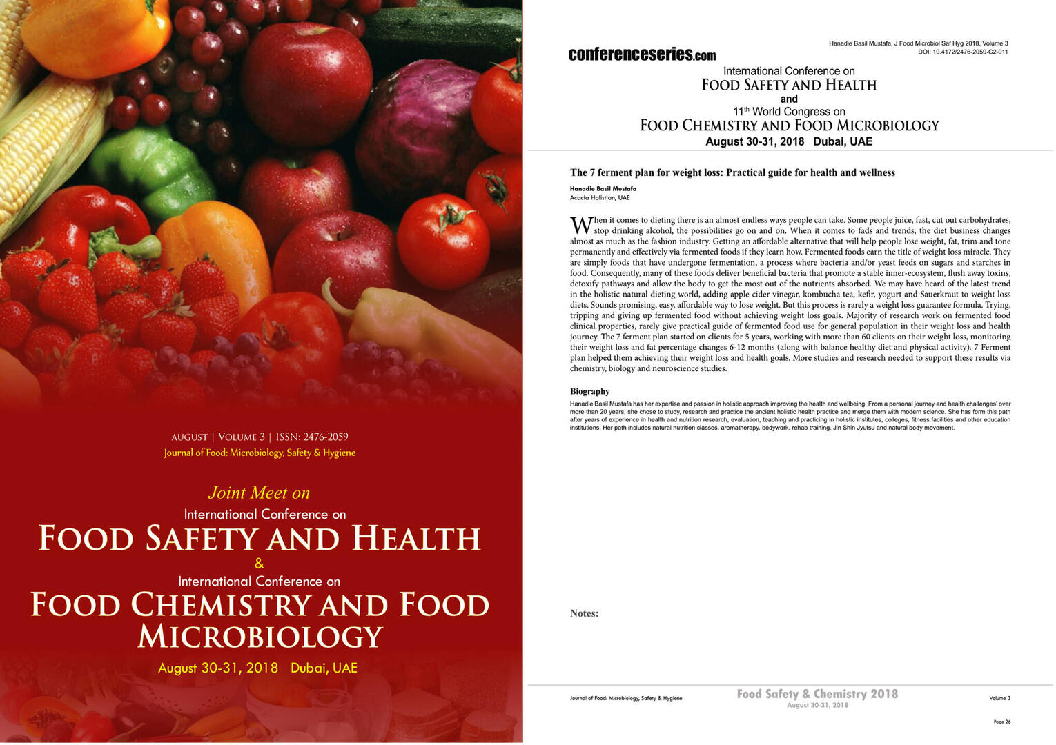 fermented food and health food science journal Dr. Hanadie