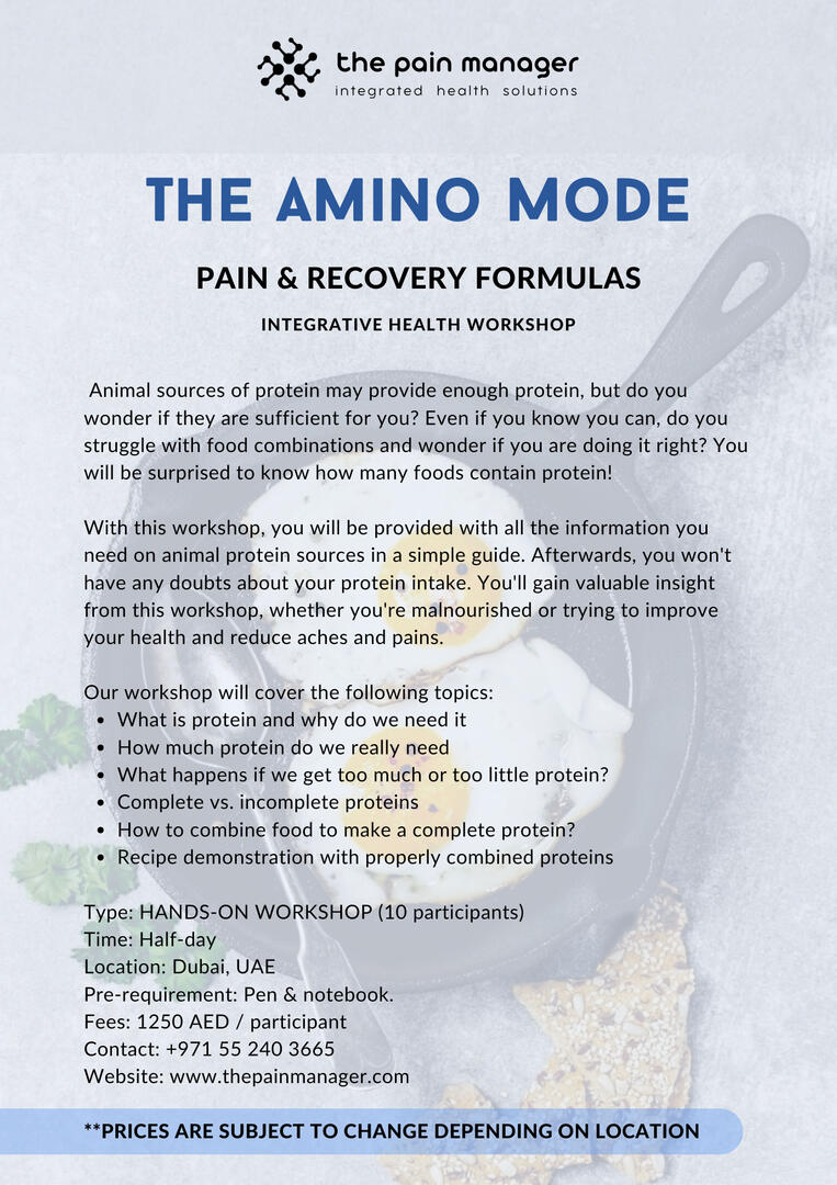 animal protein and healthy food workshop