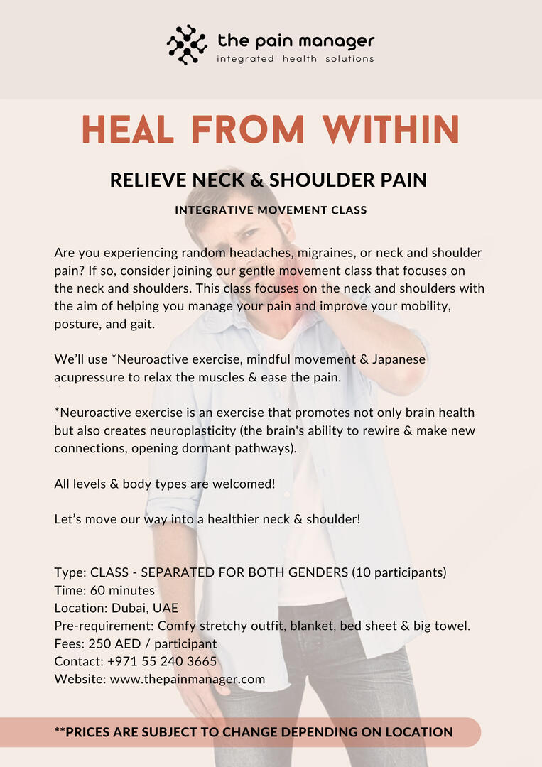 neck &amp; shoulder pain group class