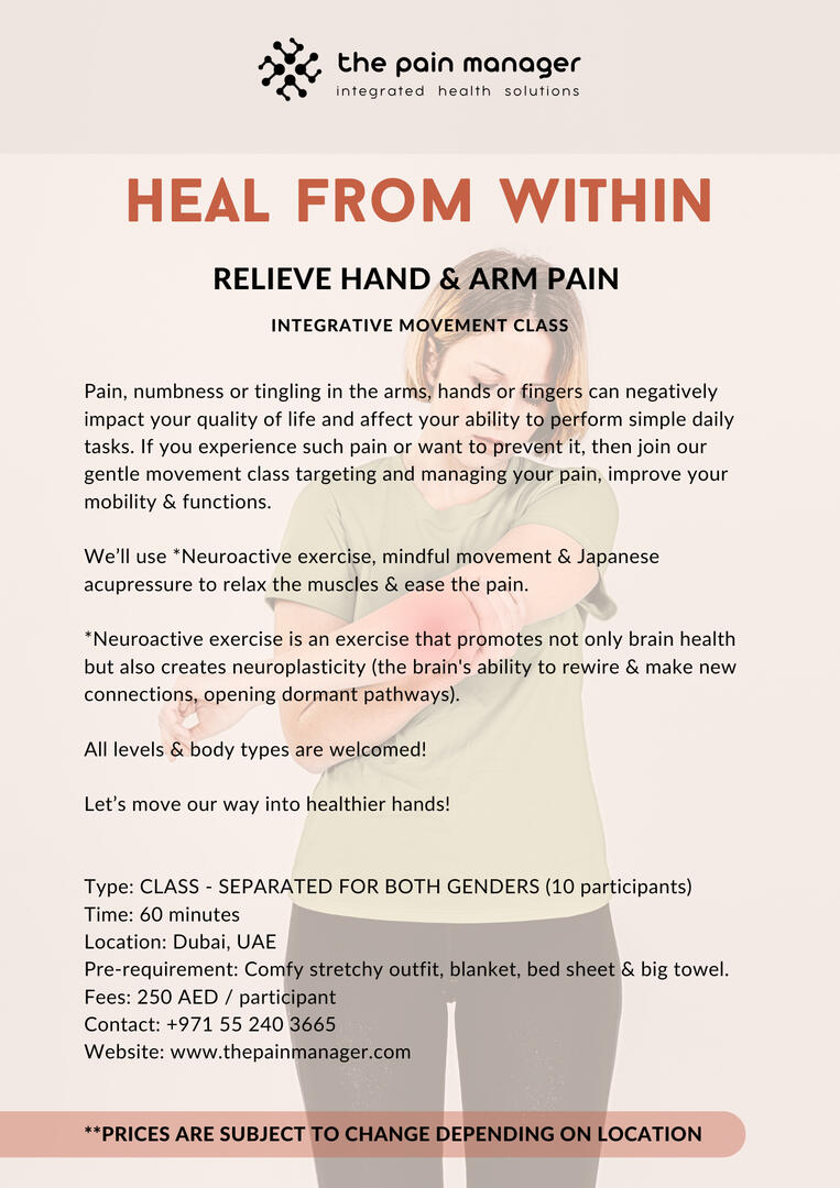 hand &amp; arm pain group class