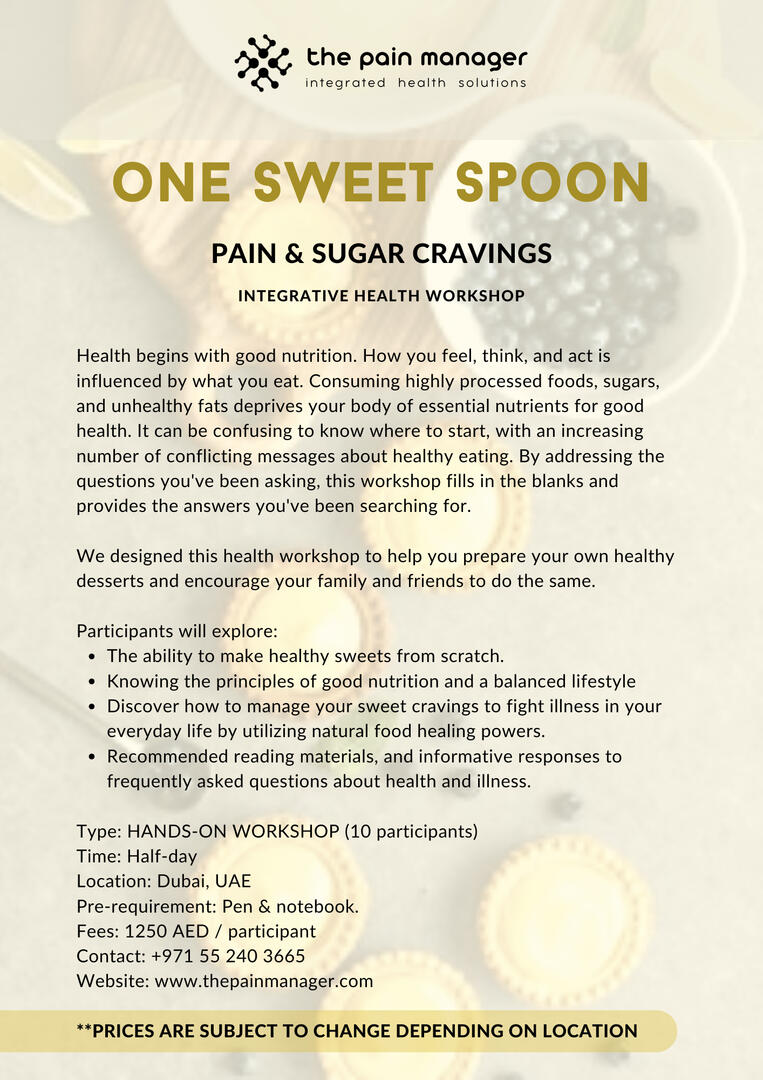 healthy sweets and desserts food workshop